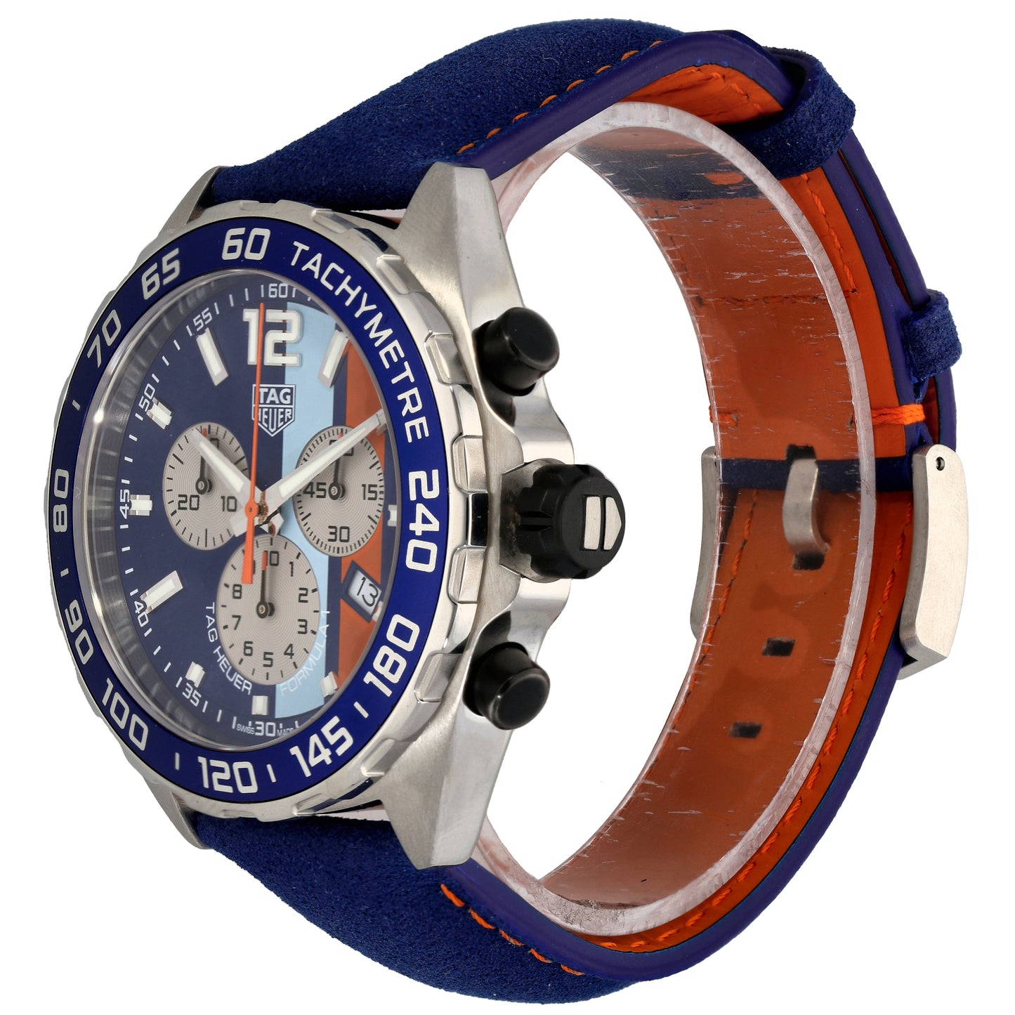 Tag Heuer Formula 1 Gulf CAZ101N 43mm Stainless Steel Watch