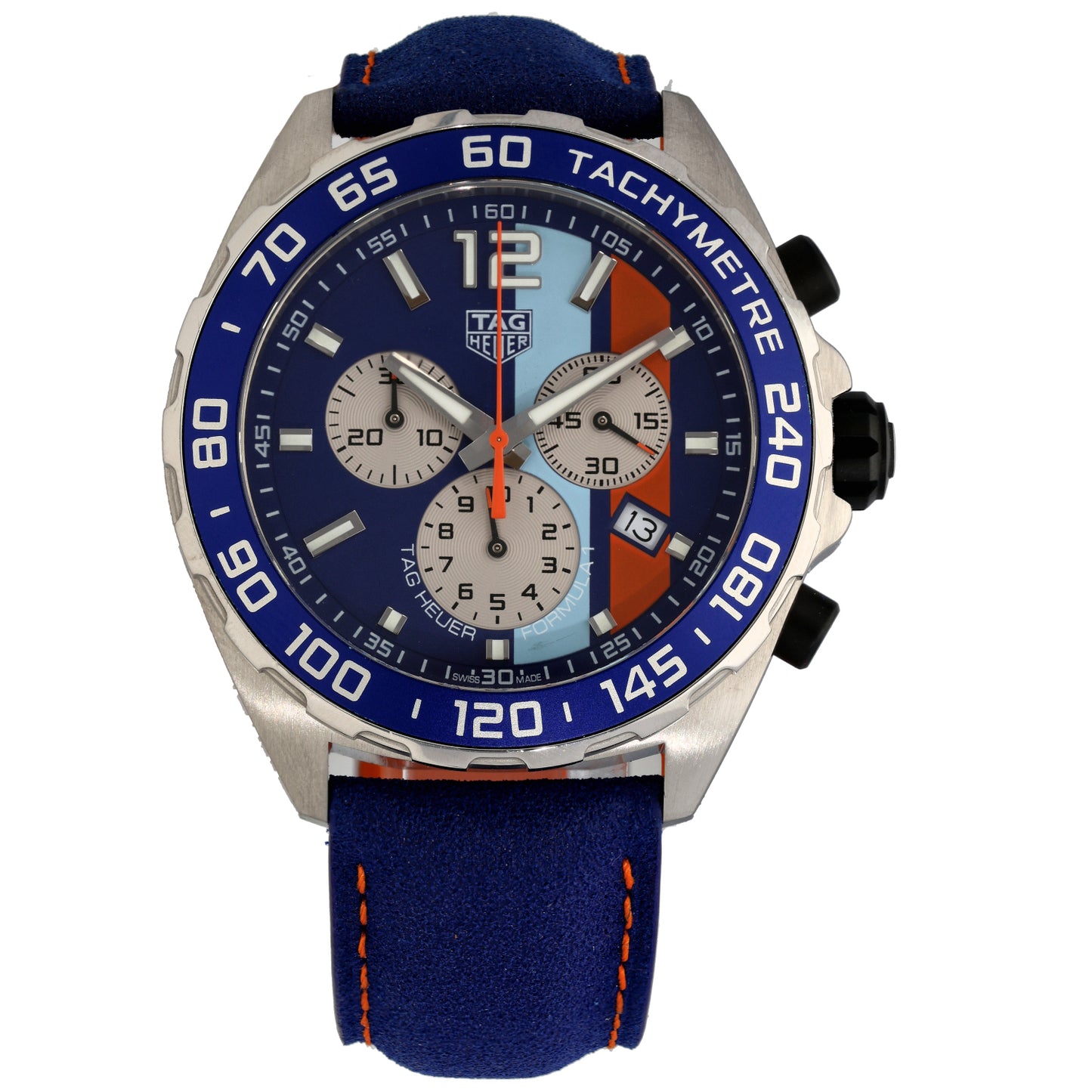 Tag Heuer Formula 1 Gulf CAZ101N 43mm Stainless Steel Watch