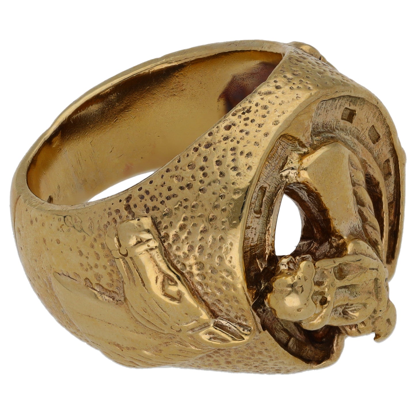 9ct Gold Horseshoe Ring Size U