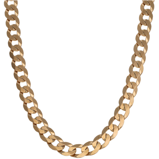 9ct Gold Curb Chain 24"
