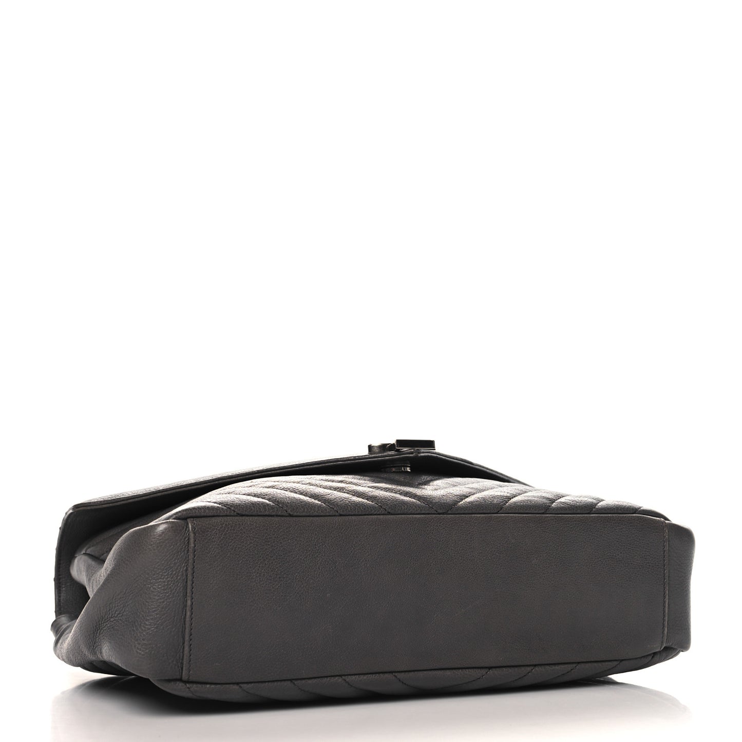 Yves Saint Laurent College Matelasse Leather Bag - Anthracite