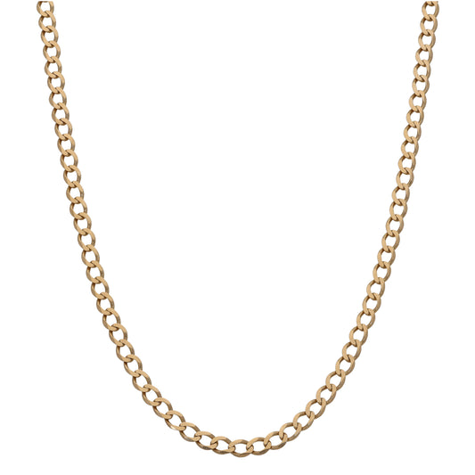 9ct Gold Curb Chain 19"