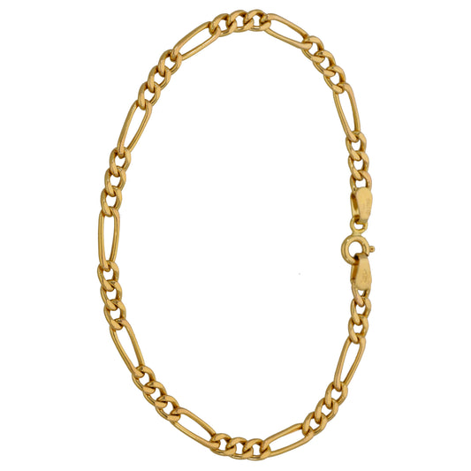 9ct Gold Figaro Bracelet