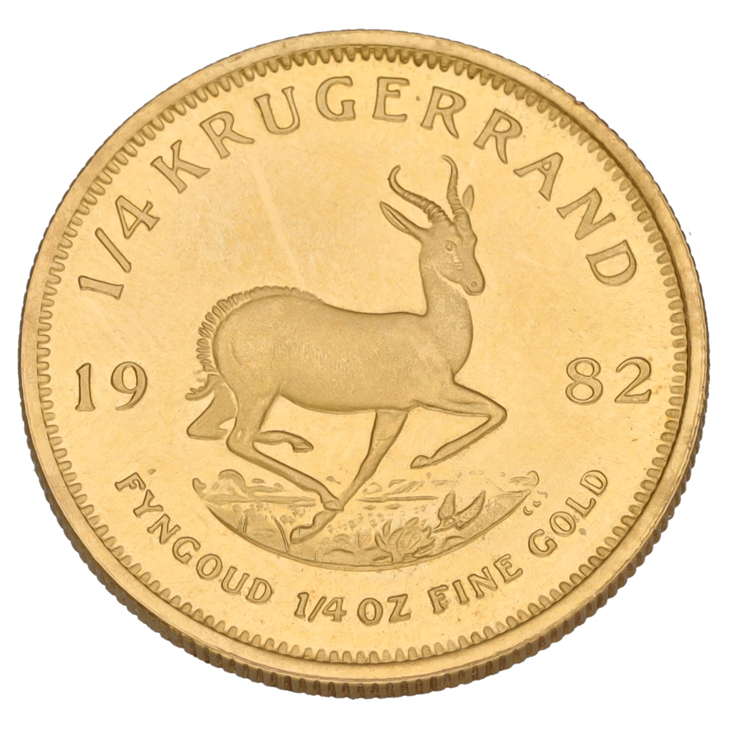 22ct Gold 1/4 OZ Krugerrand Coin 1982