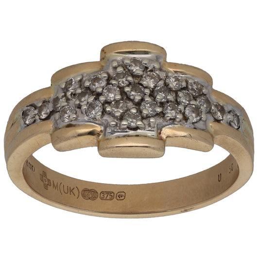 9ct Gold 0.50ct Diamond Alternative Ring Size U