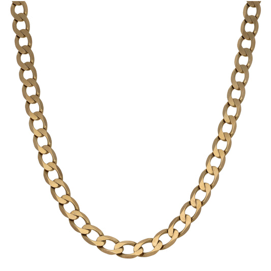 9ct Gold Curb Chain 20"