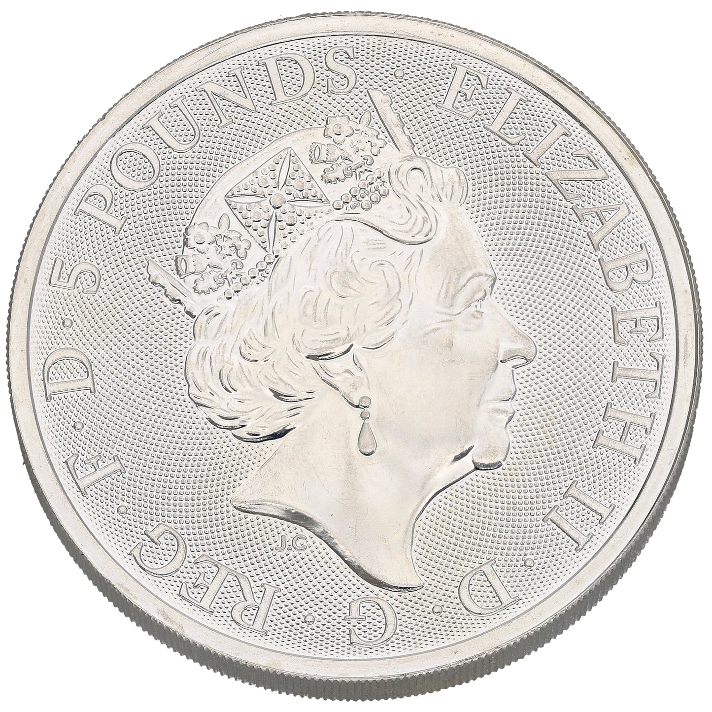 Fine Silver Falcon Of The Plantagenets 2 OZ Coin 2019