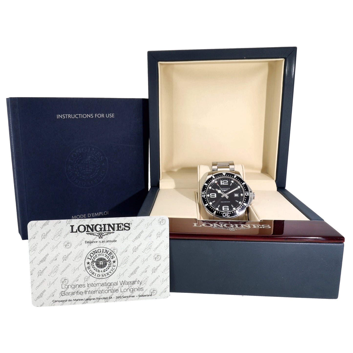 Longines Hydro Conquest L3.640.4 39mm Stainless Steel Watch