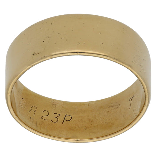 9ct Gold Plain Wedding Ring Size U