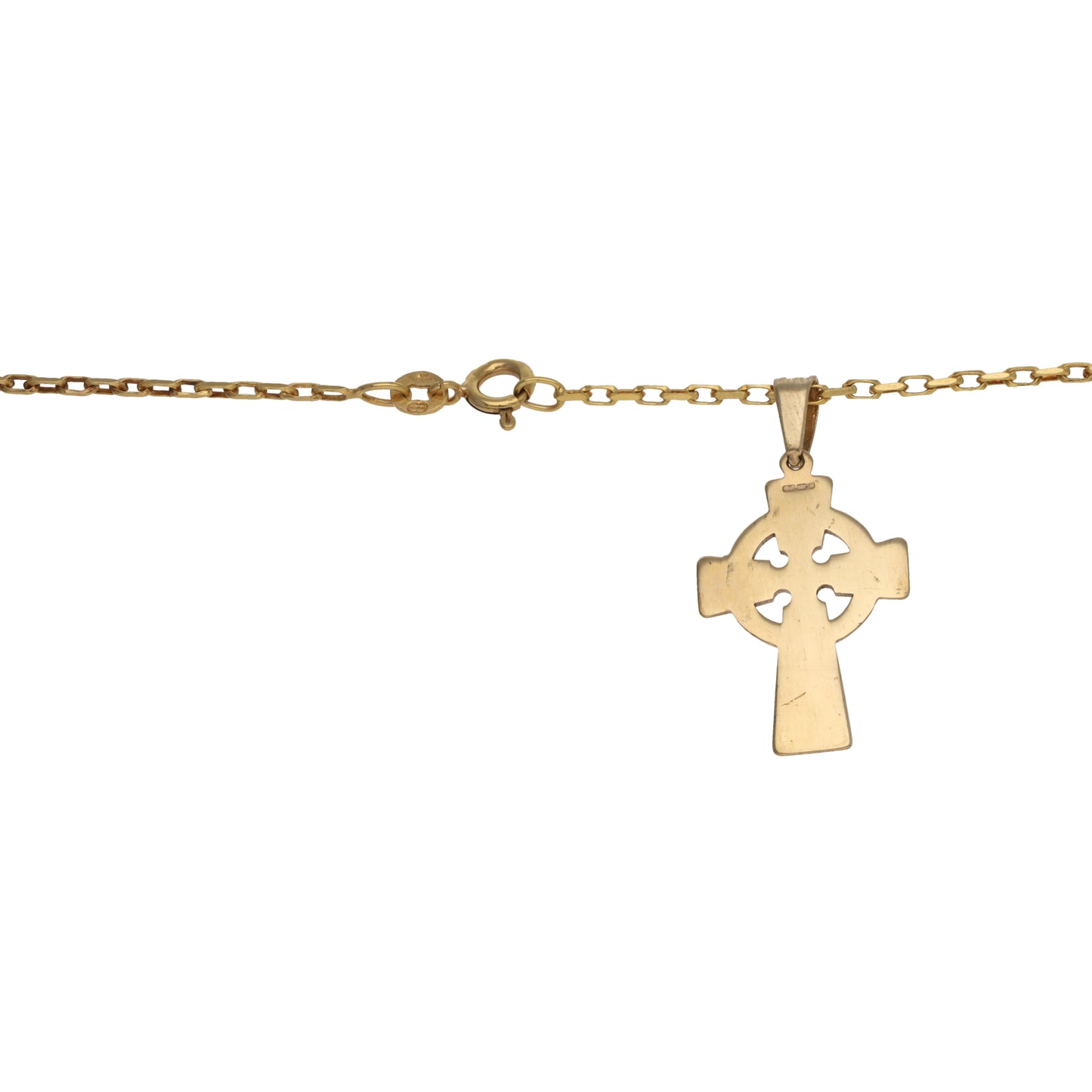 9ct Gold Cross Pendant With Chain