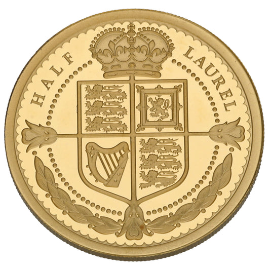 22ct Gold Queen Elizabeth II Half Laurel Coin 2019