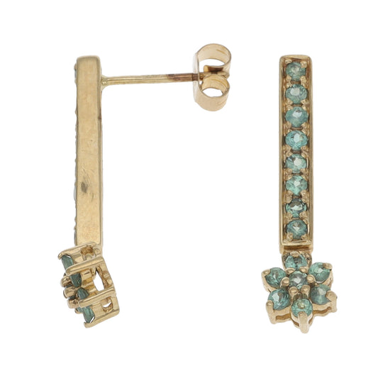 9ct Gold Chrysoberyl Dress/Cocktail Earrings