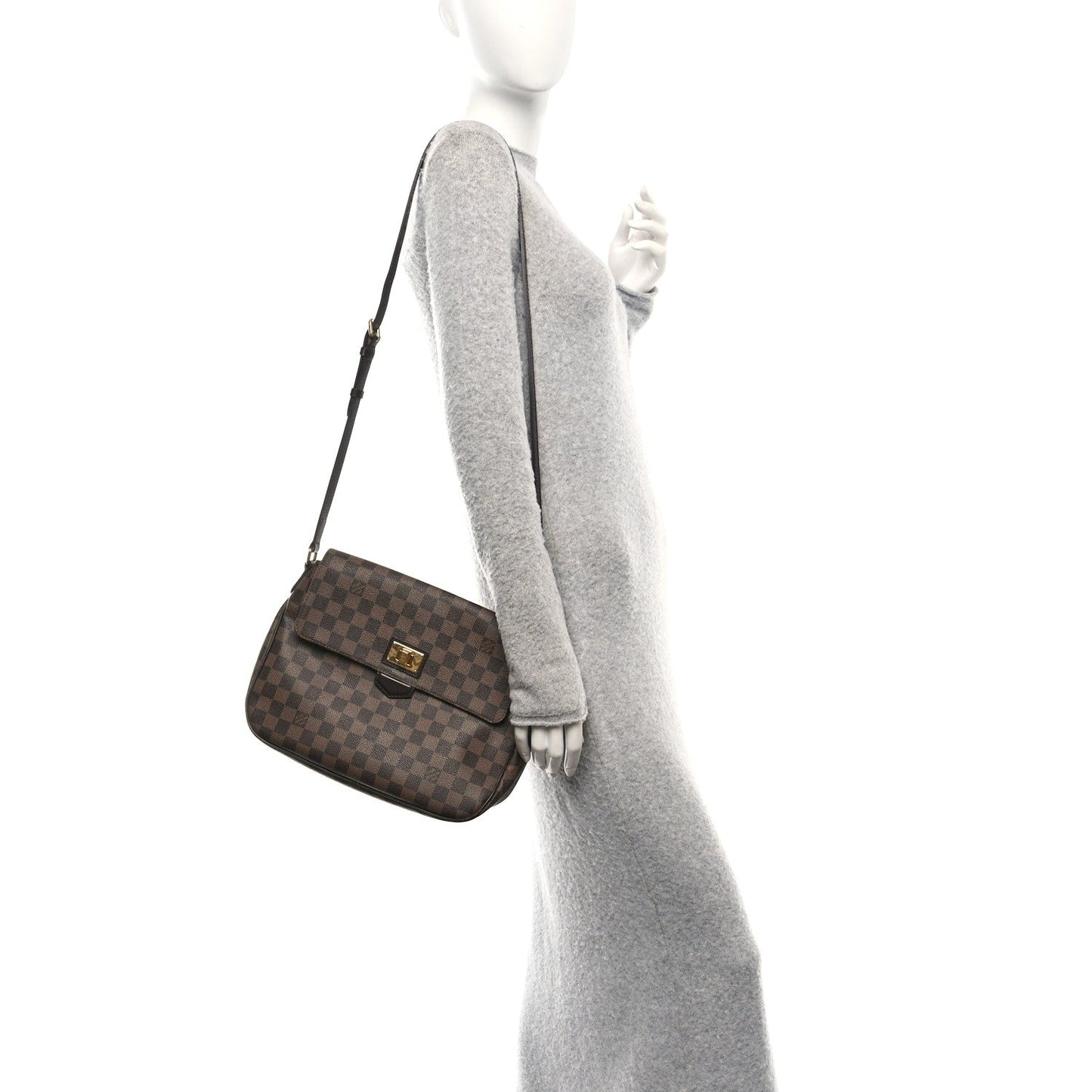 Louis Vuitton Besace Rosebery Damier Ebene Coated Canvas Bag - Brown