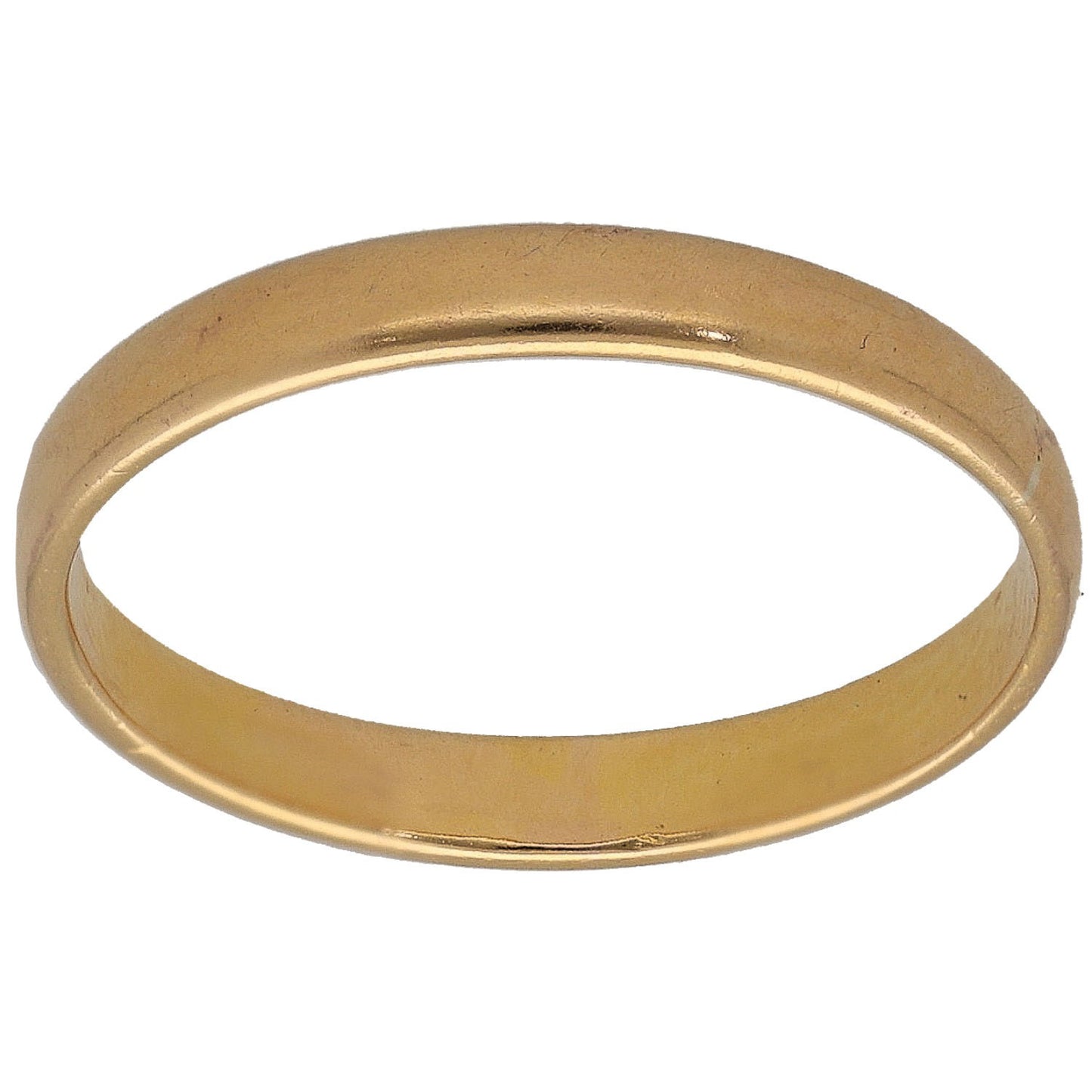 22ct Gold Plain Wedding Ring Size J