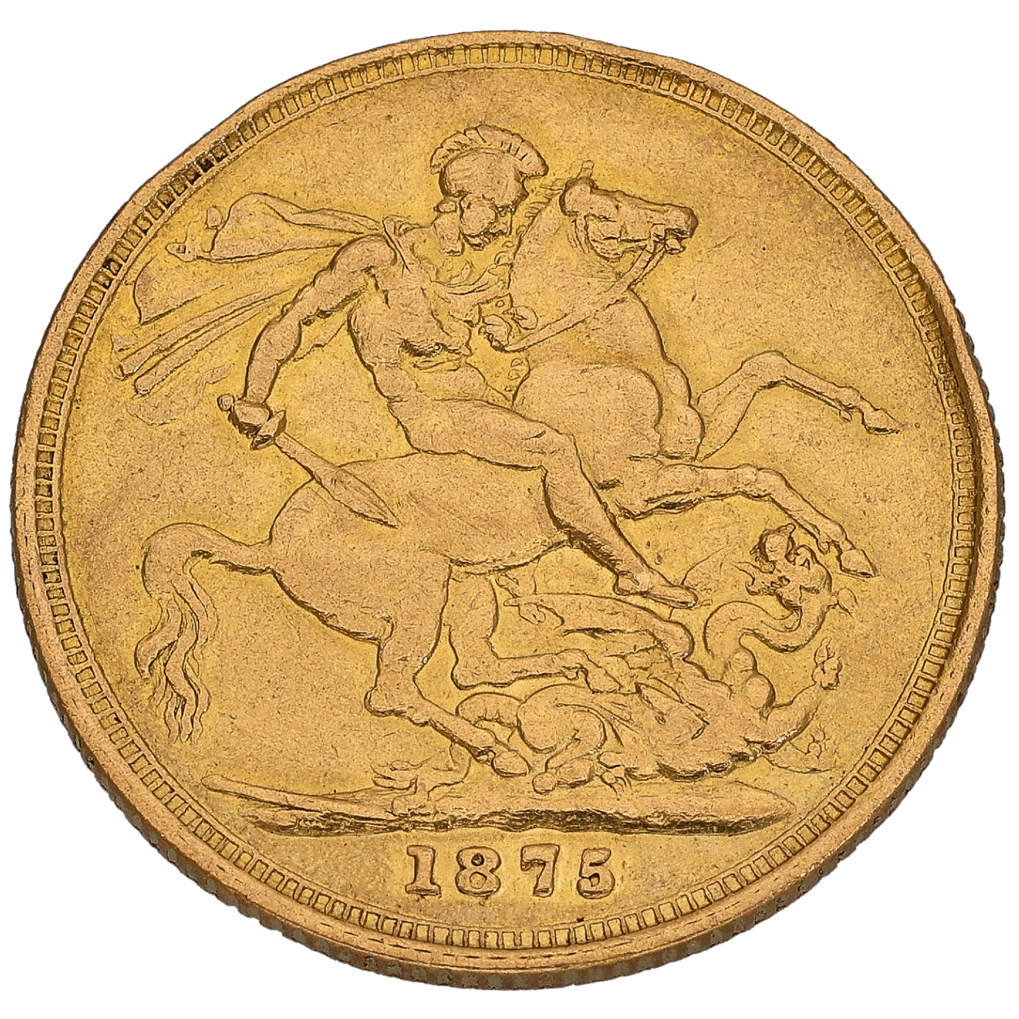 22ct Gold Queen Victoria Full Sovereign Coin 1875