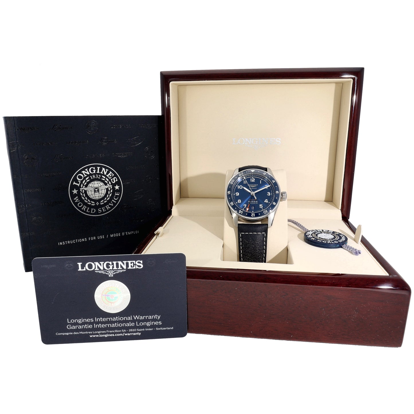 Longines Spirit Zulu Time L3.802.4 39mm Stainless Steel Watch