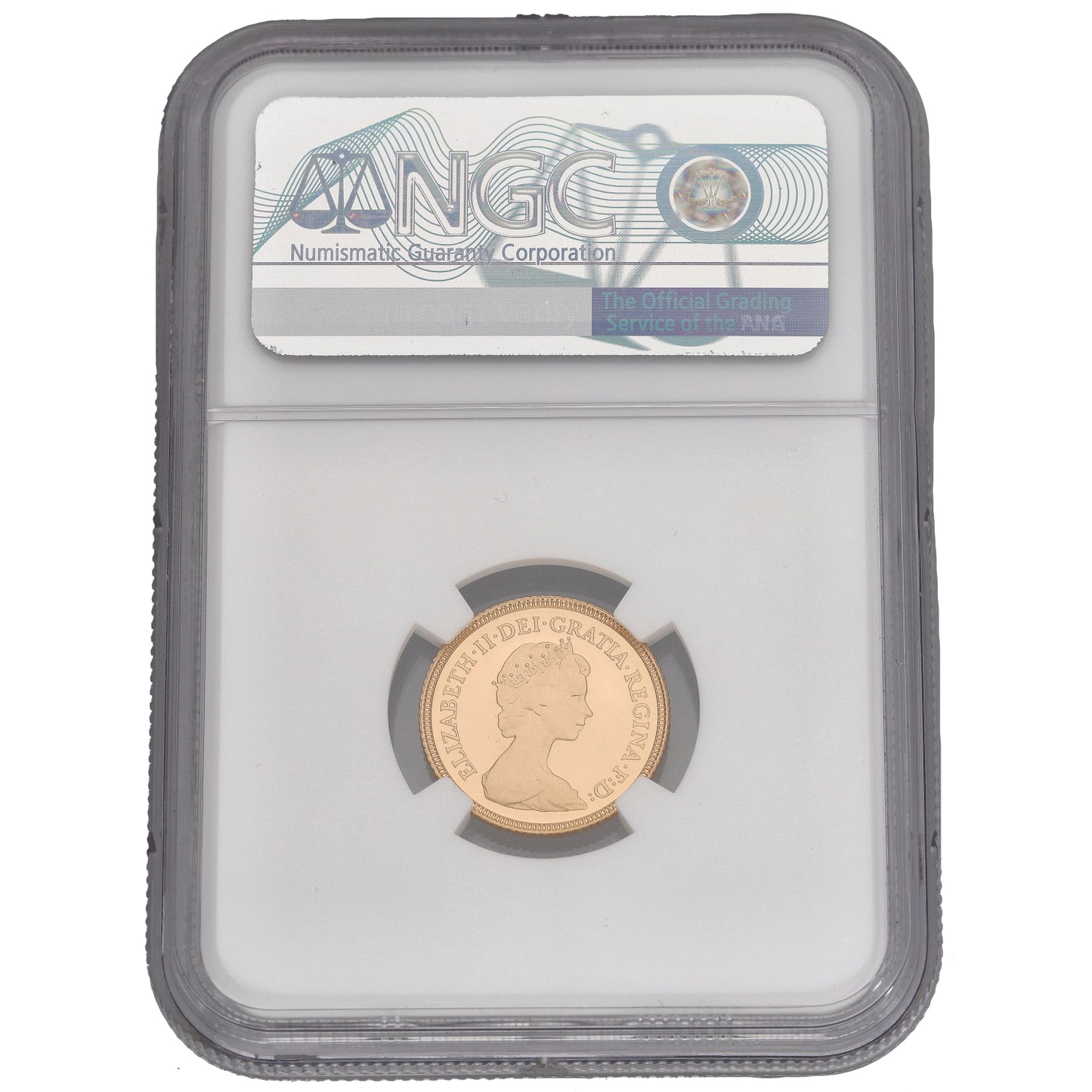 22ct Gold Queen Elizabeth II Half Sovereign Coin 1980