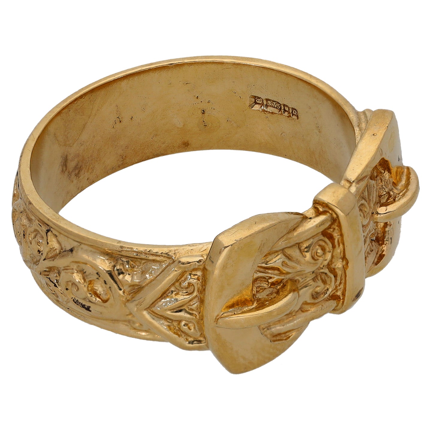 9ct Gold Buckle Ring Size Y