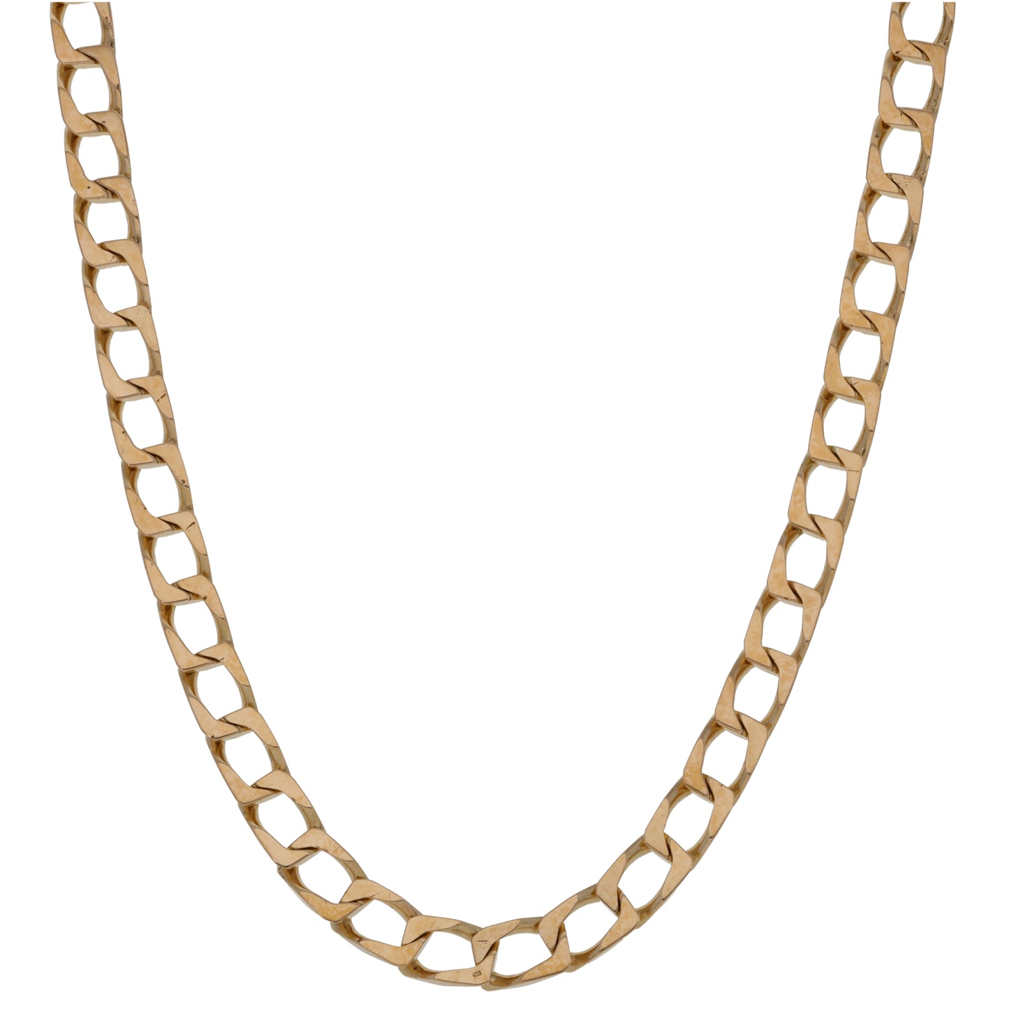 9ct Gold Curb Chain 22"