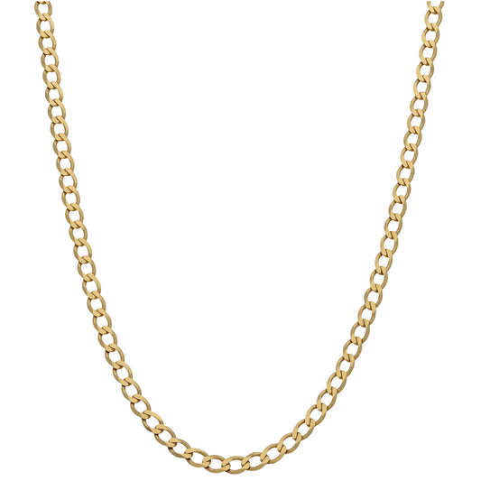 9ct Gold Curb Chain 20"