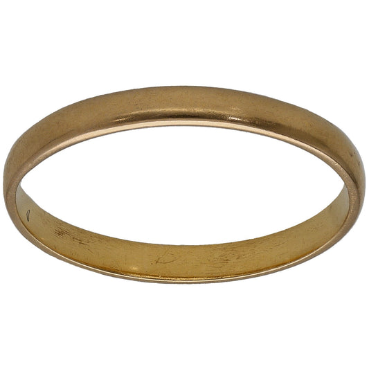 22ct Gold Plain Wedding Ring Size P
