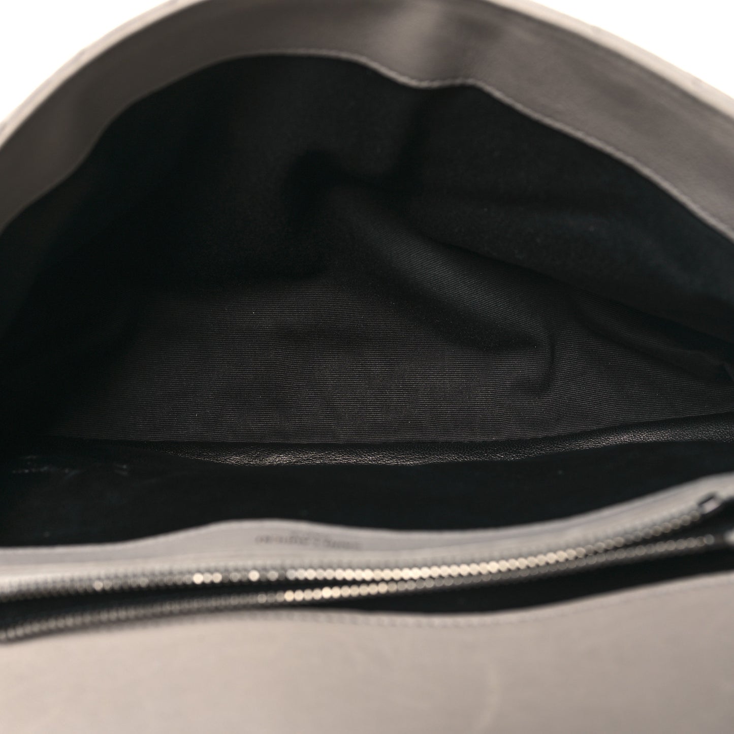 Yves Saint Laurent Matelasse Monogram College Leather Bag - Grey