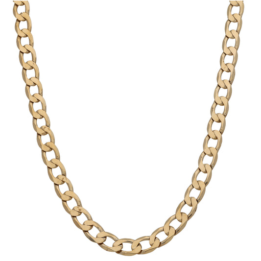 9ct Gold Curb Chain 24"