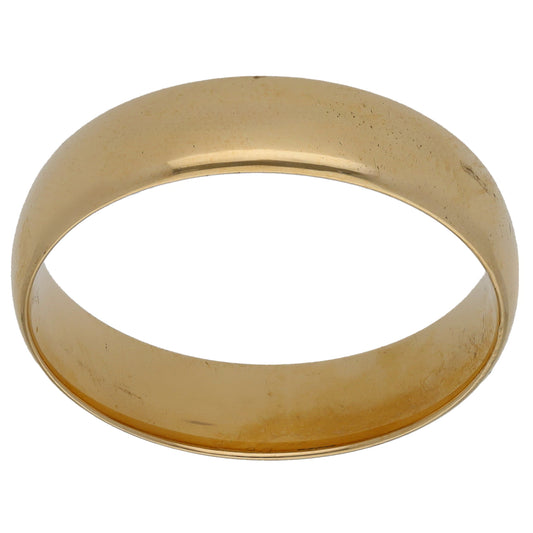 9ct Gold Plain Wedding Ring Size X