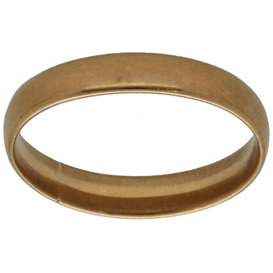 22ct Gold Plain Wedding Ring Size N