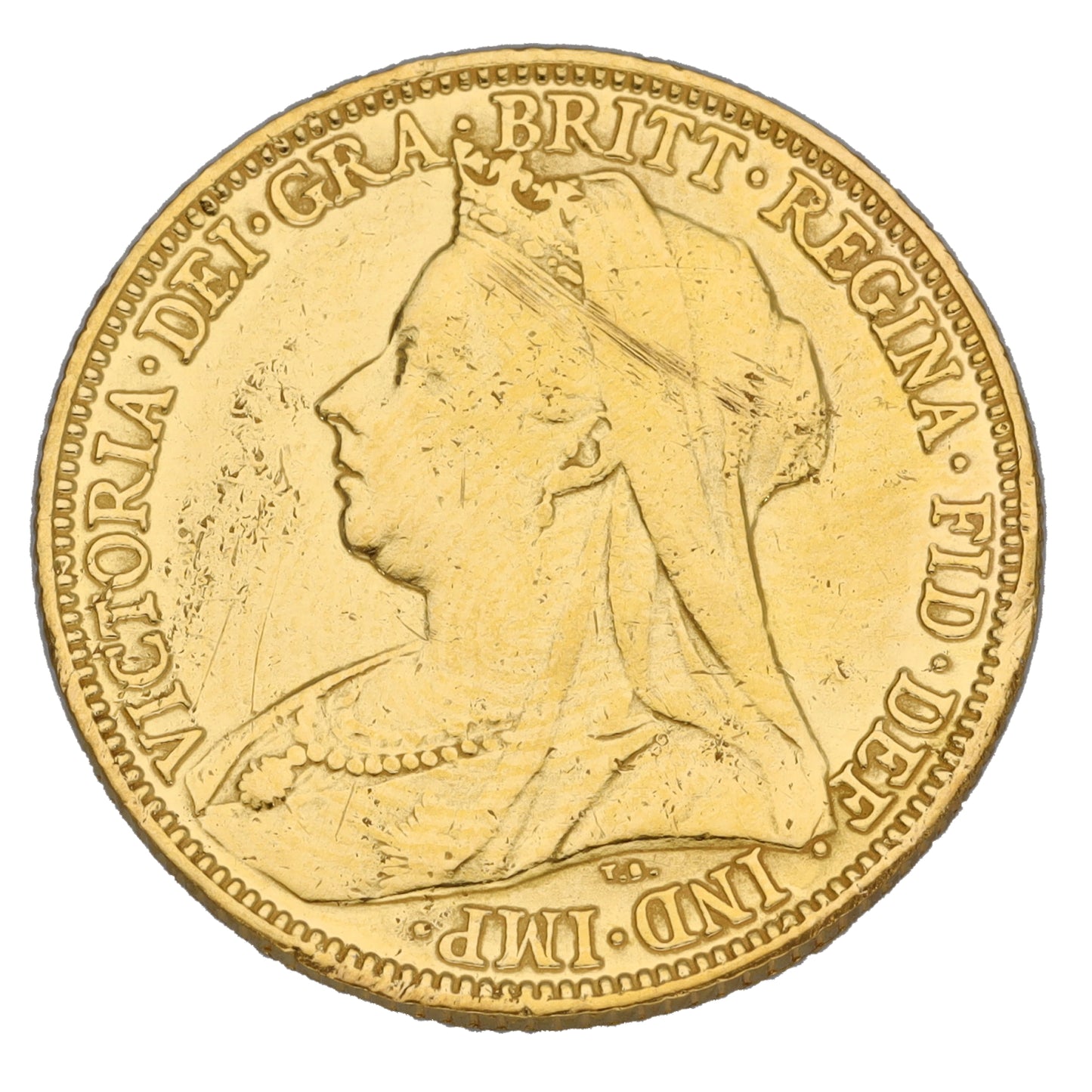 22ct Gold Queen Victoria Full Sovereign Coin 1900