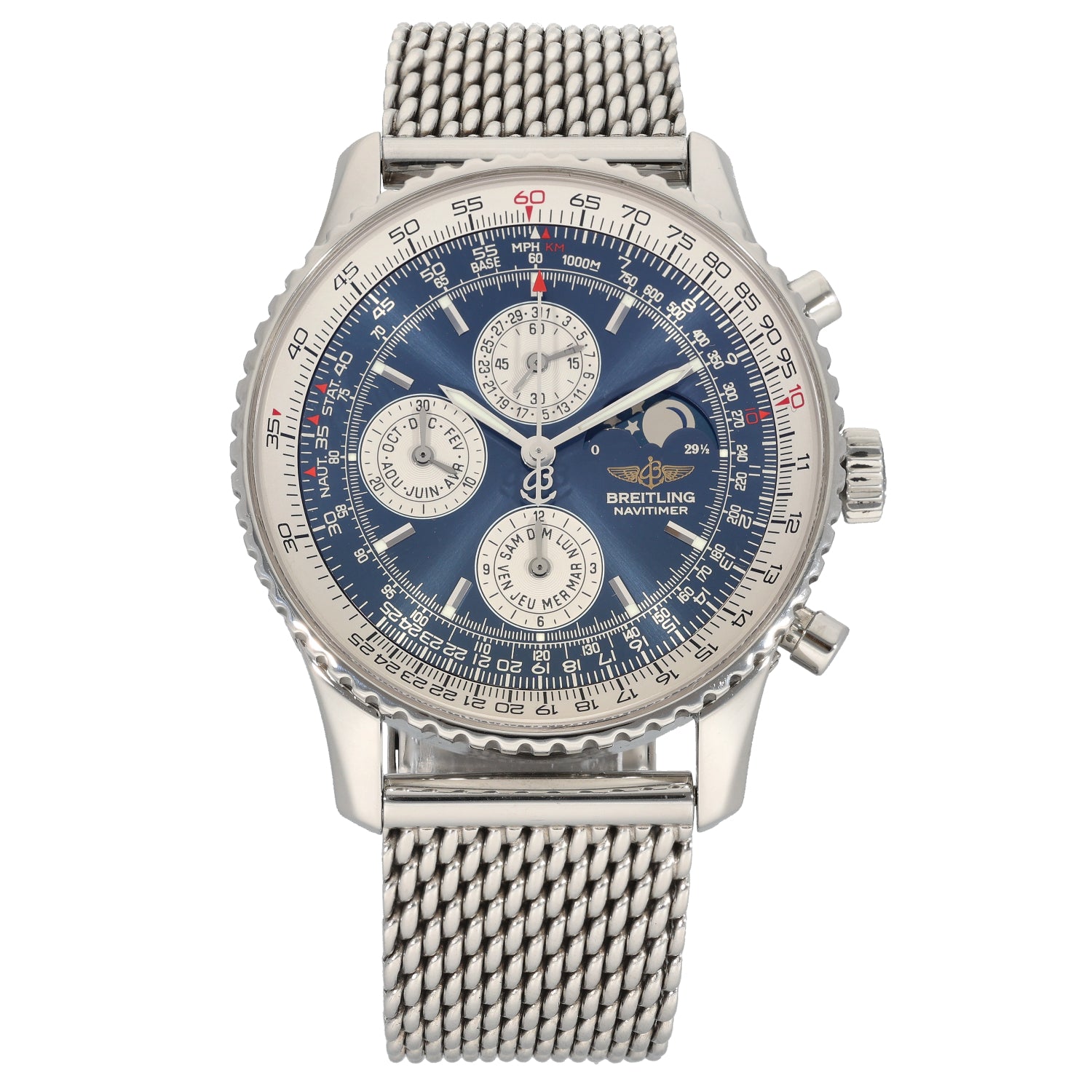 Breitling Navitimer A19340 43mm Stainless Steel Watch – H&T