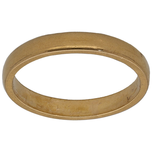 22ct Gold Plain Wedding Ring Size L
