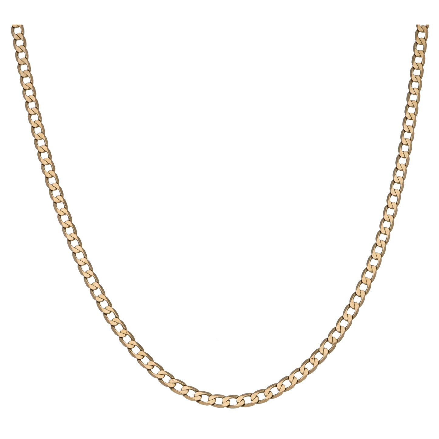 9ct Gold Curb Chain 16"