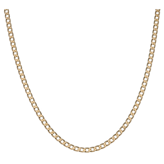 9ct Gold Curb Chain 16"