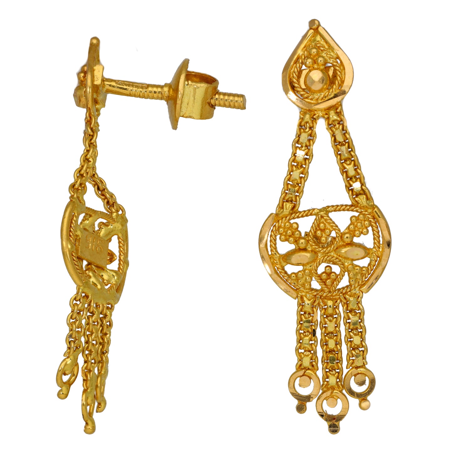 22ct Gold Drop Earrings
