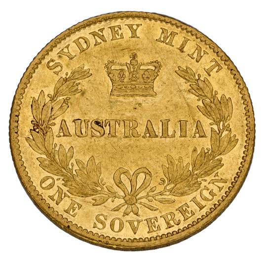 22ct Gold Australia Queen Victoria Full Sovereign Coin 1870
