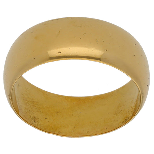 18ct Gold Plain Wedding Ring Size Q