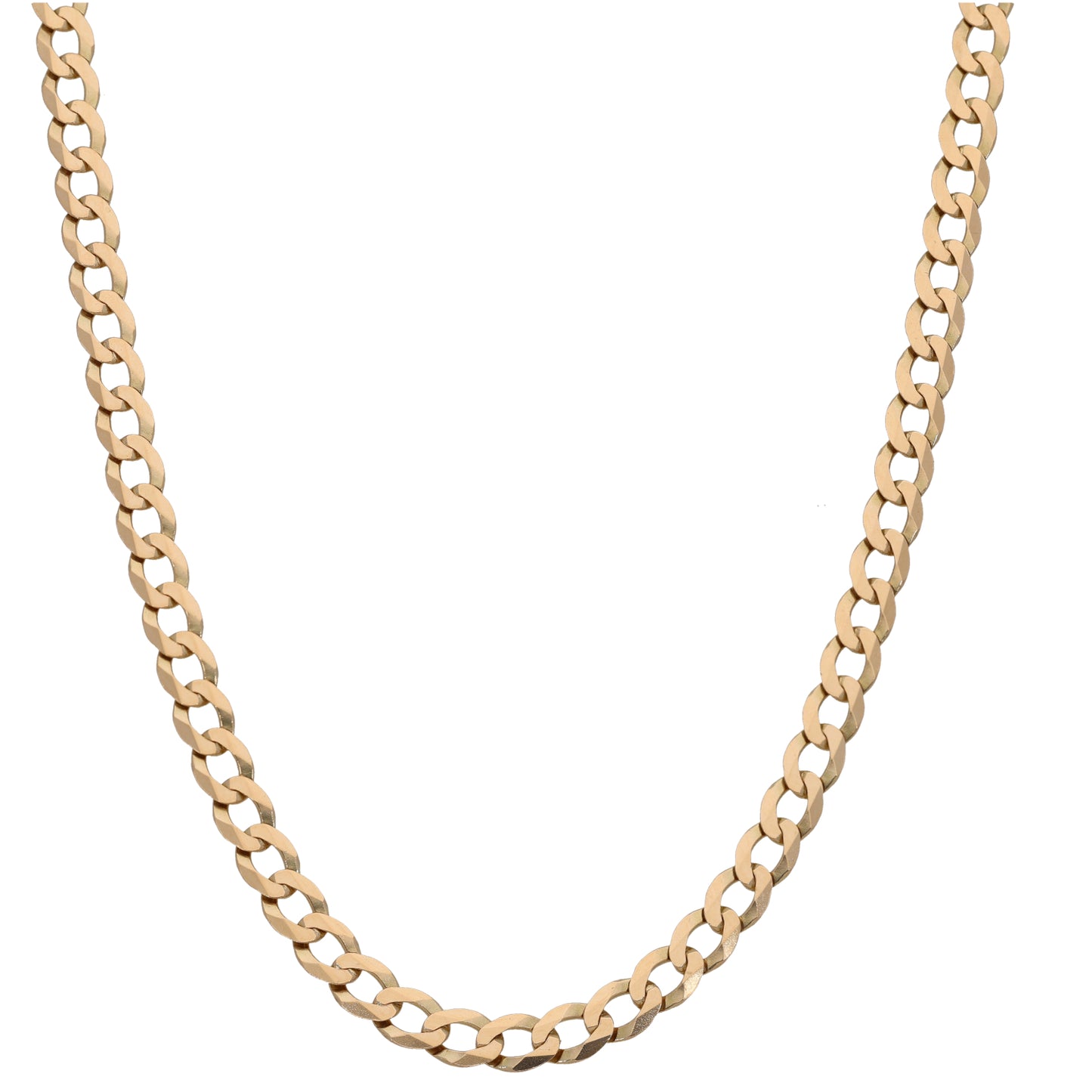 9ct Gold Curb Chain 20"