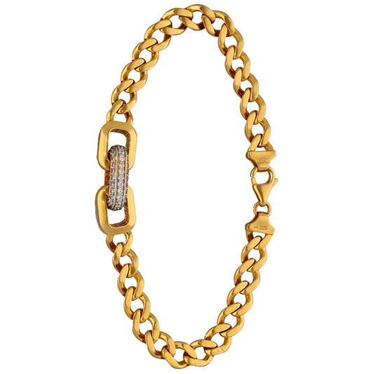 22ct Gold Cubic Zirconia Fancy Bracelet