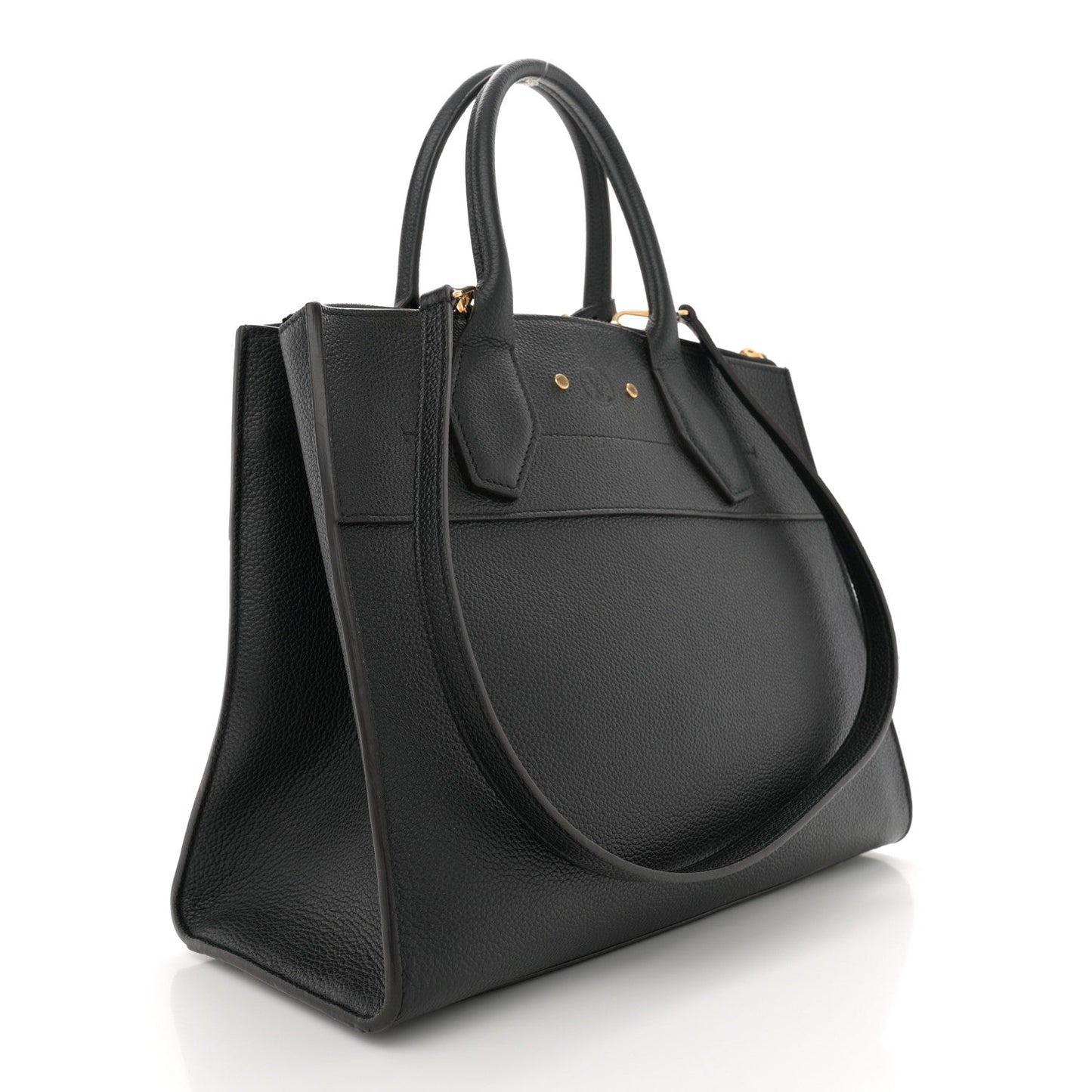 Louis Vuitton City Steamer Calfskin Leather Bag - Black