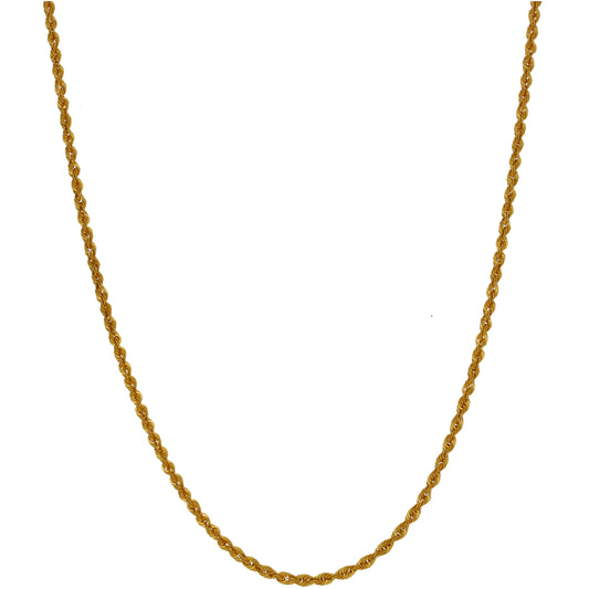 22ct Gold Rope Chain 16"
