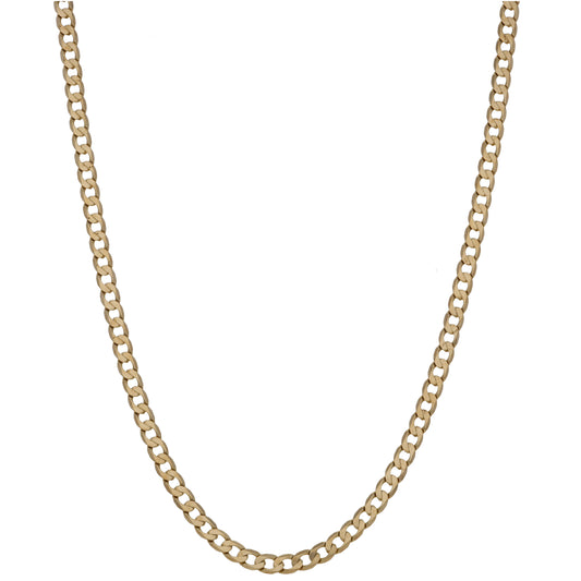 9ct Gold Curb Chain 18"