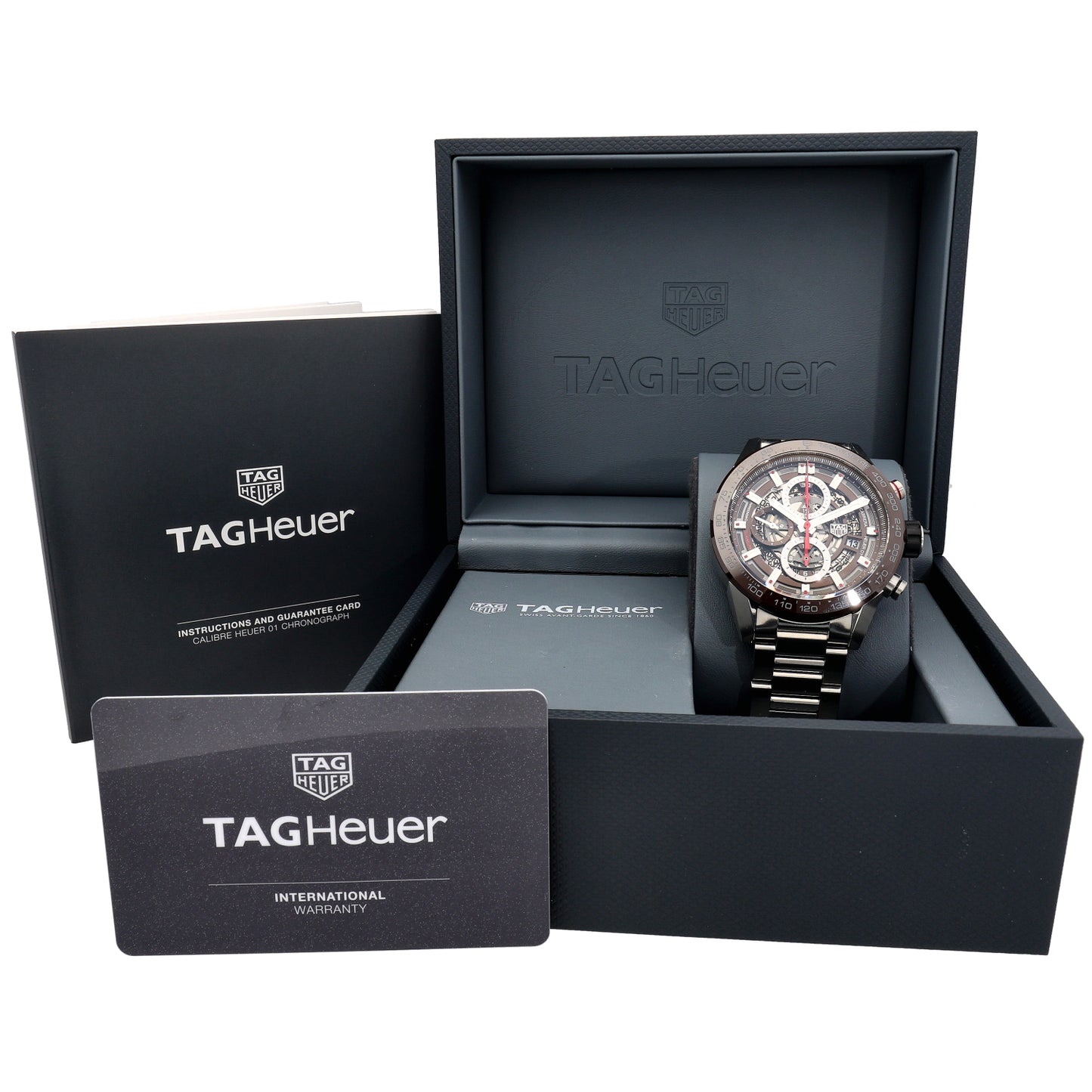 Tag Heuer Carrera CAR201U-0 44mm Stainless Steel Watch