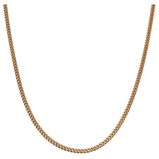 9ct Gold Curb Chain 20"