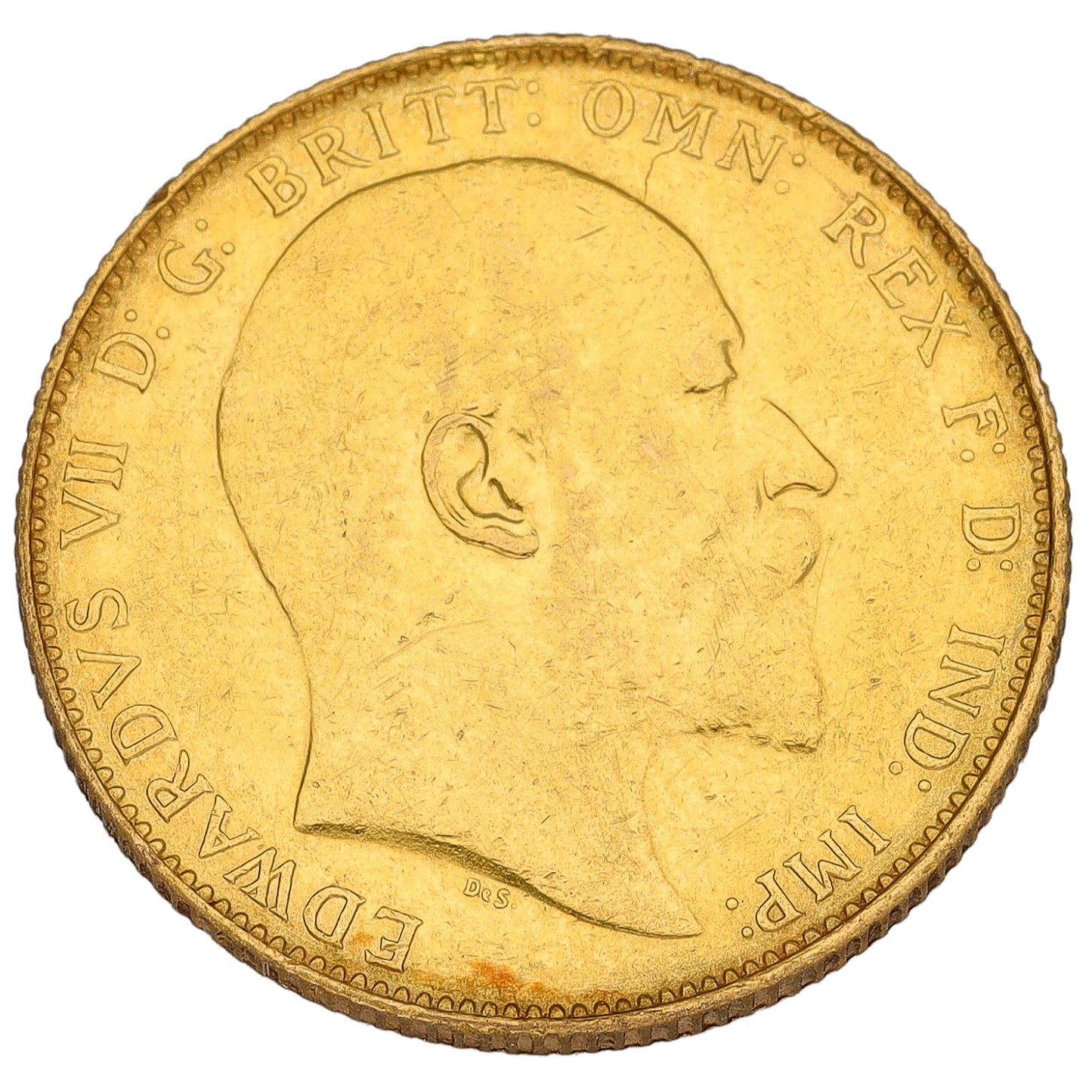 22ct Gold King Edward VII Full Sovereign Coin 1910