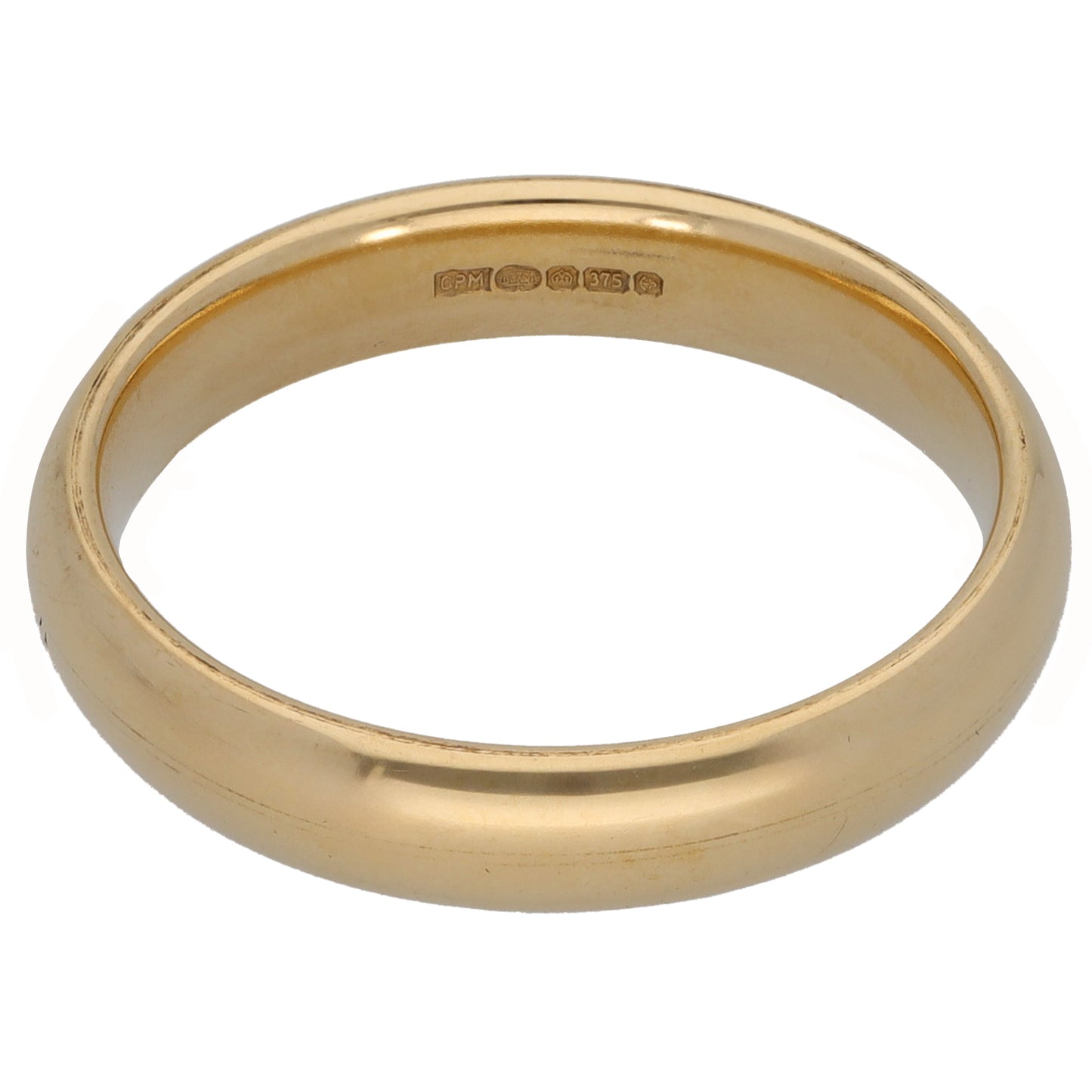 9ct Gold Plain Wedding Ring Size R