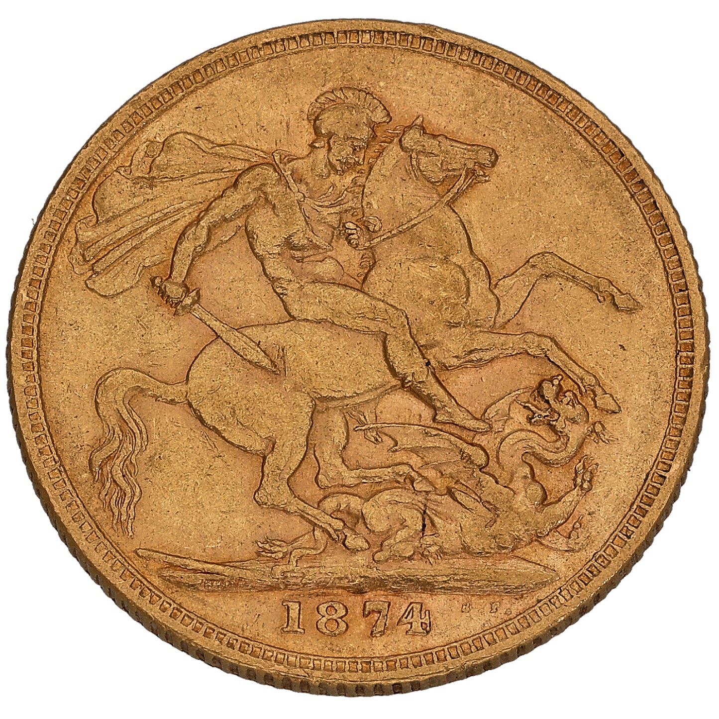 22ct Gold Queen Victoria Full Sovereign Coin 1874