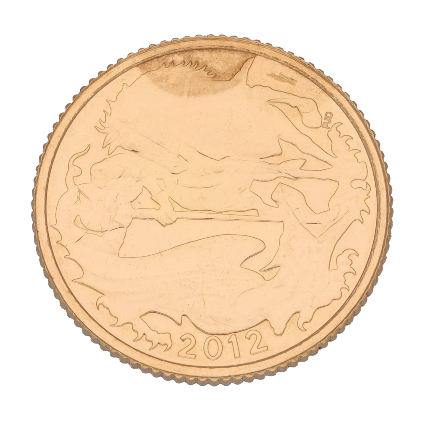 22ct Gold Queen Elizabeth II Half Sovereign Coin 2012