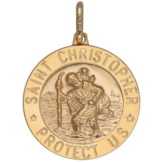 9ct Gold St Christopher Pendant