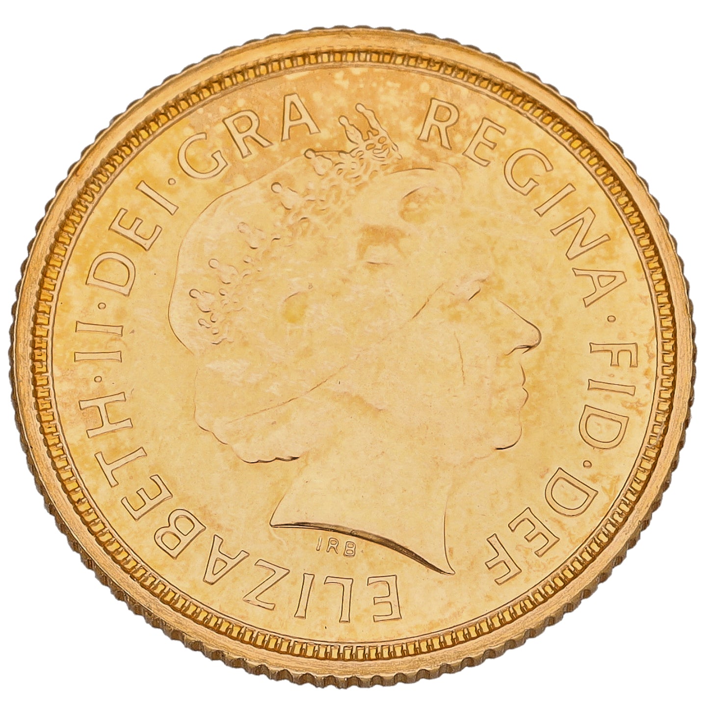 22ct Gold Queen Elizabeth II Half Sovereign Coin 2005